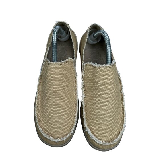 Crocs Santa Cruz Espresso Tan Men's Size 8 - Picture 7 of 8